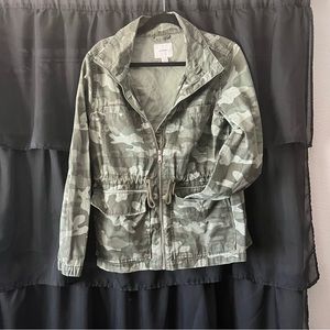 Zip up army jacket